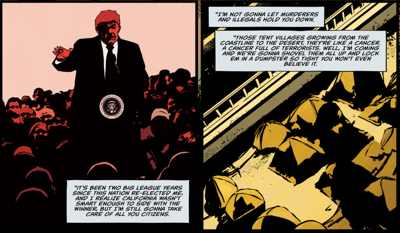 Illustration for article titled Calexit Is a Bloody, Dystopian Vision of Trump's America and the People Bold Enough To Resist It